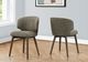 Monarch Specialties Inc. 2-Piece Brown 32" Dining Chair Set with Brown Walnut Legs-1