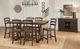 A-America® Stormy Ridge Chicory Gathering Height Trestle Table with Slate Black Base-2