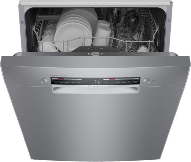 Bosch® 300 Series 24" Stainless Steel Front Control Built In Dishwasher-2