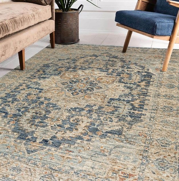 Dalyn™ Rug Company Bergama Navy 5'x8' Style 1 Area Rug-4