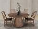 International Furniture Direct Balam Brown Round Dining Table-4