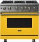 Viking® 5 Series 36" Daffodil Liquid Propane Pro Style Gas Range-0