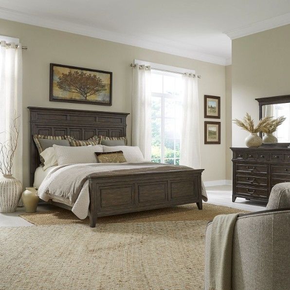 Liberty Furniture Paradise Valley 3-Piece Saddle Brown Queen Panel Bedroom Set-1