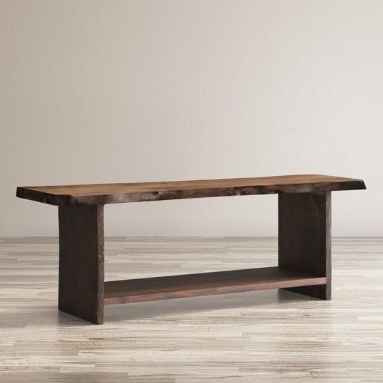 Jofran Inc. Global Archive Cooper Light Chestnut Storage Bench-1