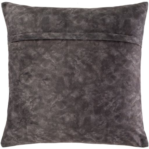Surya Collins Charcoal 20"x20" Toss Pillow with Down Insert-2