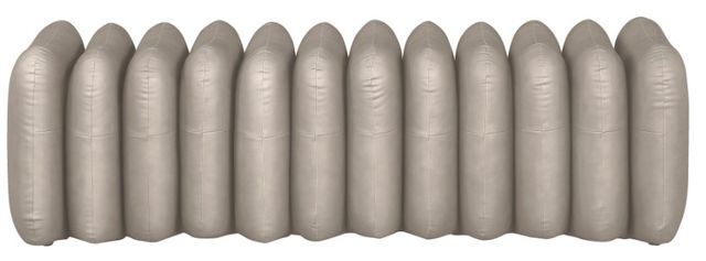 Meridian Furniture Atticus Taupe Leather Upholstered Bench-1