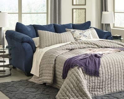 Signature Design by Ashley® Darcy Blue Full Sofa Sleeper-0