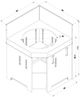 ENO® MODULO Cargo Gray Corner Cabinet-4