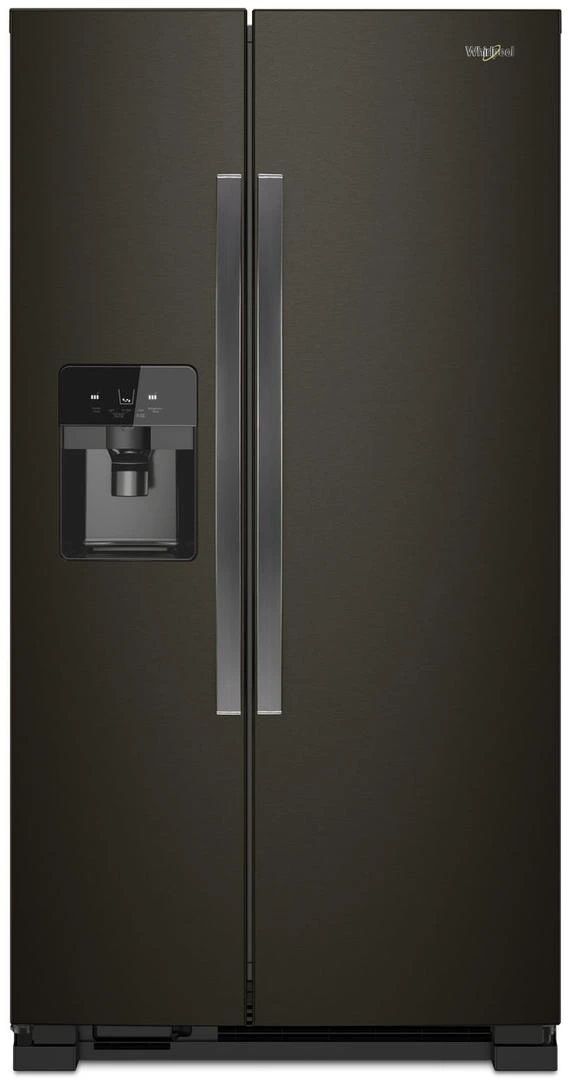 Whirlpool® 33 in. 21.4 Cu. Ft. Black Stainless Steel Side-by-Side Refrigerator-0