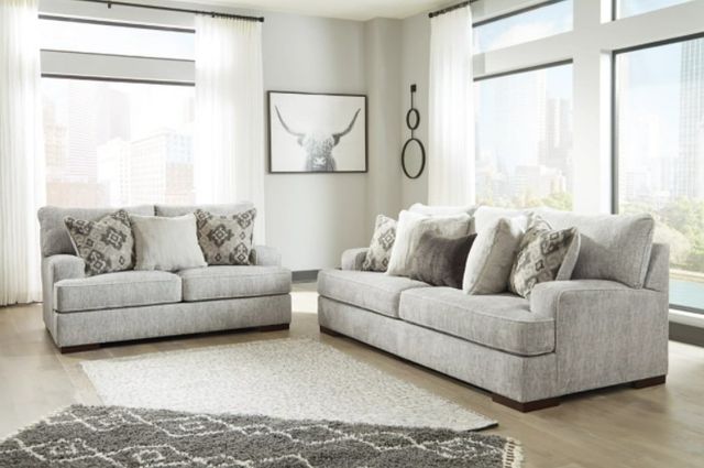 Benchcraft® Mercado 2-Piece Pewter Living Room Set-3