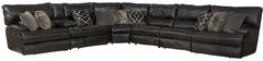 Catnapper® Como 7-Piece Chocolate L-Shape Manual Reclining Sectional