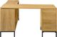 Monarch Specialties Inc. Light Oak L-Shaped Office Desk-3