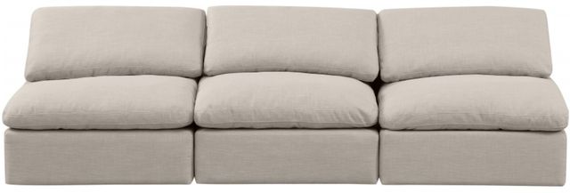 Meridian Furniture Indulge 3-Piece Beige Armless Sofa-1