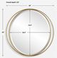 Uttermost® Rhodes Metallic Gold Round Mirror-2