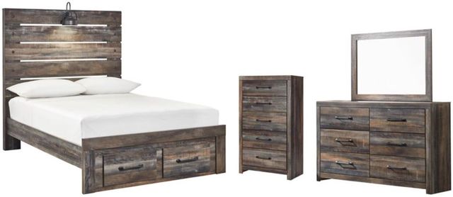 Signature Design by Ashley® Drystan 4-Piece Multi Full Panel Storage Bed Set-0