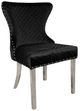 Furniture of America® Portanova 2-Piece Black/Silver Side Chair Set-0