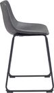 Zuo® Modern Smart 2-Piece Charcoal Counter Stool Set-2