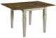 TEI Preston Toffee Drop Leaf Dining Table with White Base-0
