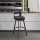 Armen Living Flynn Chocolate/Java 26'' Bar Stool-1