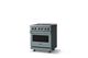 Viking® 5 Series 30" Novembery Sky Pro Style Electric Range with Polished Chrome Trim-2