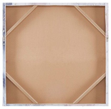 Olliix by Madison Park Bliss Abstract Gel Coat Canvas with Silver Foil Embellishment-1