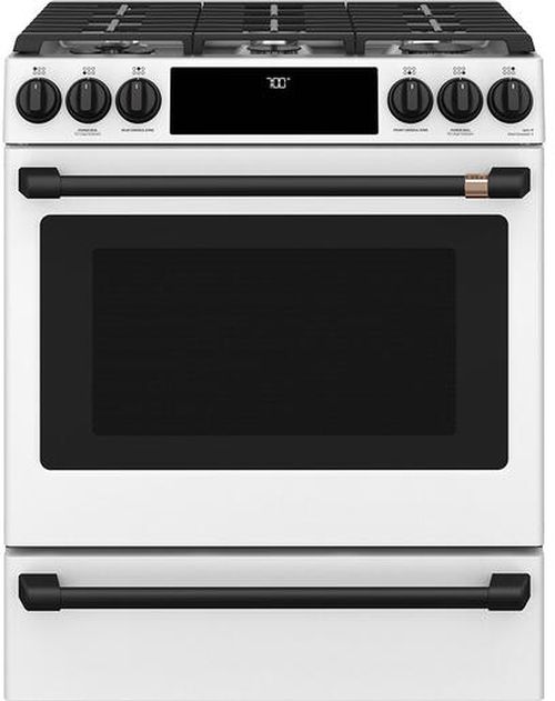 Café™ Flat Black Front Control Gas Knobs and Handle Kit-3