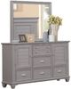 New Classic® Home Furnishings Jamestown Gray Dresser and Mirror-0
