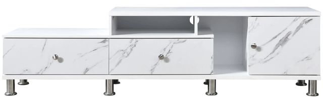 Crown Mark Tessa White TV Stand-0