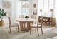 Parker House® Escape 6-Piece Glazed Natural Oak Full Dining Set with Console and Ladder Back Chairs-1