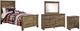 Signature Design by Ashley® Trinell 4-Piece Brown Twin Panel Bed Set-0