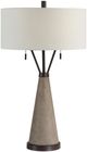 Renwil® Everren Lourdes Beige/Dark Brown Table Lamp-1