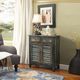 ACME Furniture Glancio Antique Oak/Teal Console Table-1