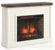 Legends Home Washington Barnwood/Jasmine White Fireplace Mantel-0