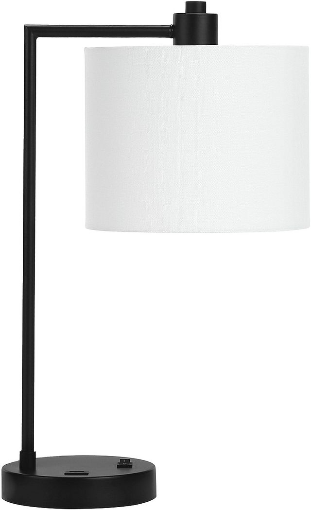 Monarch Specialties Inc. 19"H Black Metal Table Lamp-0