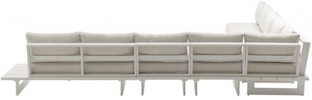 Meridian Furniture Maldives 7-Piece Cream Aluminum/Fabric Outdoor Modular Sectional-2