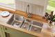 Elkay Lustertone® Classic Lustrous Satin 40" x 21" Triple Bowl Undermount Sink-2
