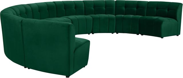 Meridian Furniture Limitless 9-Piece Green Velvet Modular Sectional-2