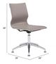 Zuo® Glider Taupe Conference Office Chair-4