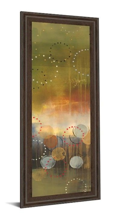 Classy Art Circles In Green Panel I by Jeni Lee Wall Art-1