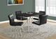 Monarch Specialties Inc. Espresso Top Dining Table with Chrome Base-3