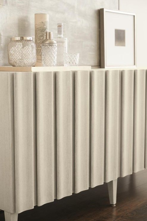 Bernhardt East Hampton Cerused Linen Entertainment Credenza-1