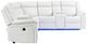 Global Furniture USA UM02 3-Piece White Power Reclining Sectional-2
