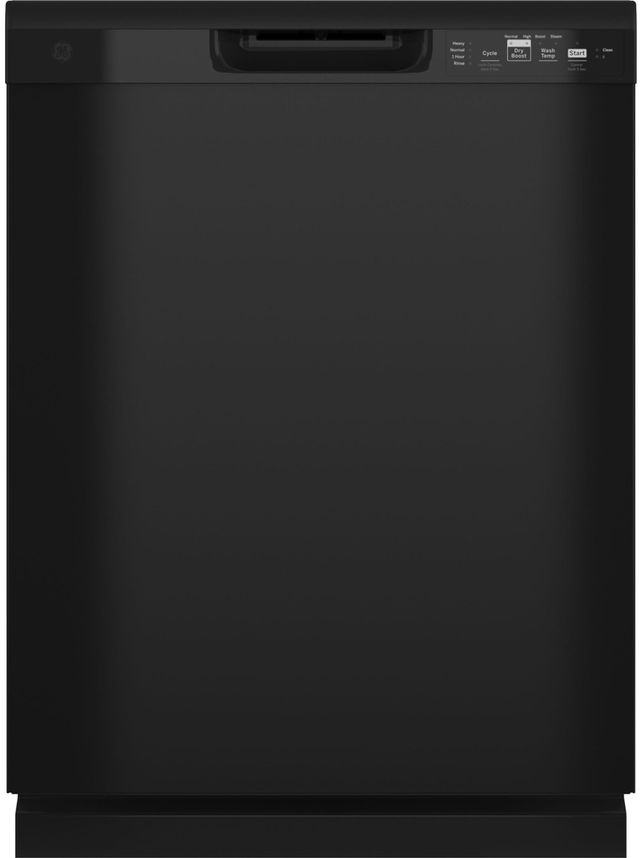 GE® 24" Black Built-In Dishwasher with Front Controls-0