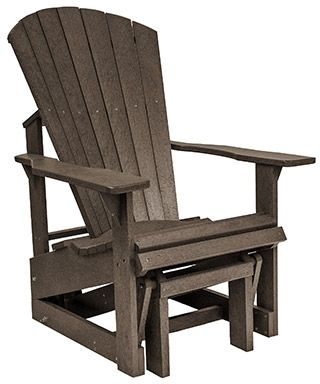 C R Plastics Chocolate Single Glider-0