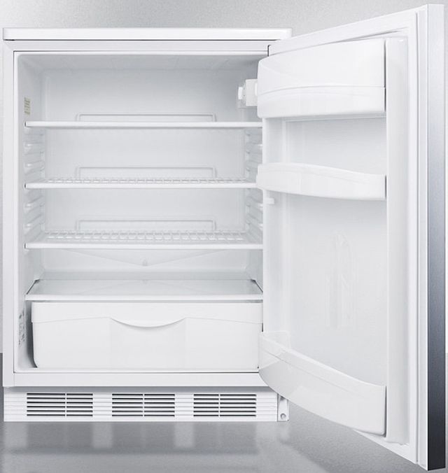 Accucold® by Summit® 24" 5.5 Cu. Ft. Stainless Steel Compact Refrigerator-2