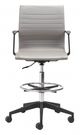Zuo Modern Stacy Drafter Gray Office Chair-3