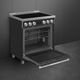 Smeg Professional 20" Matt Black Freestanding Induction Range-4