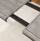 Coaster® Elodie Gray Dining Table with Black Base-3