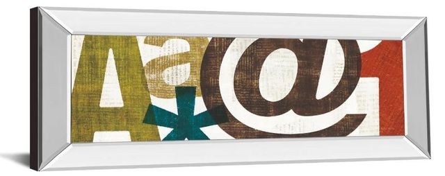 Classy Art Punctuated III by Micheal Mullan Mirror Framed Wall Art-1