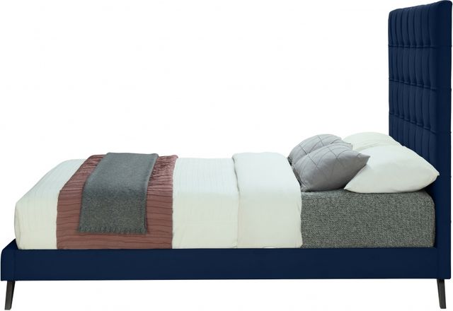 Meridian Furniture Elly Navy Velvet Full Bed-2